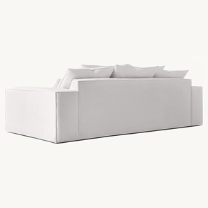 Muebles de Sala de Estar de Lujo Modernos con Asientos Profundos y Acolchados, Sofás Minimalistas Cómodos y Suaves, Muebles de Madera Hechos a Mano - Product Image 5