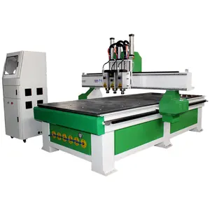 Cnc ahşap yönlendirici ile üç mili 1325 çok kafaları ahşap Cnc Router ile indirim fiyat