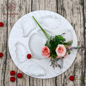Đĩa Hình Hàu Hải Sản 9 Chia Bằng Gốm Bộ Đồ Ăn Màu Trắng Đồ Sành Sứ Thổ Nhĩ Kỳ Thiết Kế Nhà Hàng 5 Sao Mới Của Khách Sạn - Product Image 5