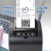Système de point de vente professionnel à haute vitesse NORGEE OEM ODM, imprimante thermique de tickets de caisse USB de bureau 80 mm en stock