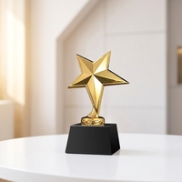 Trophée sportif en cristal décoratif de haute qualité, gravé au laser, avec base noire, marque HDW, 7*15cm, boîte cadeau pour événement de marque
