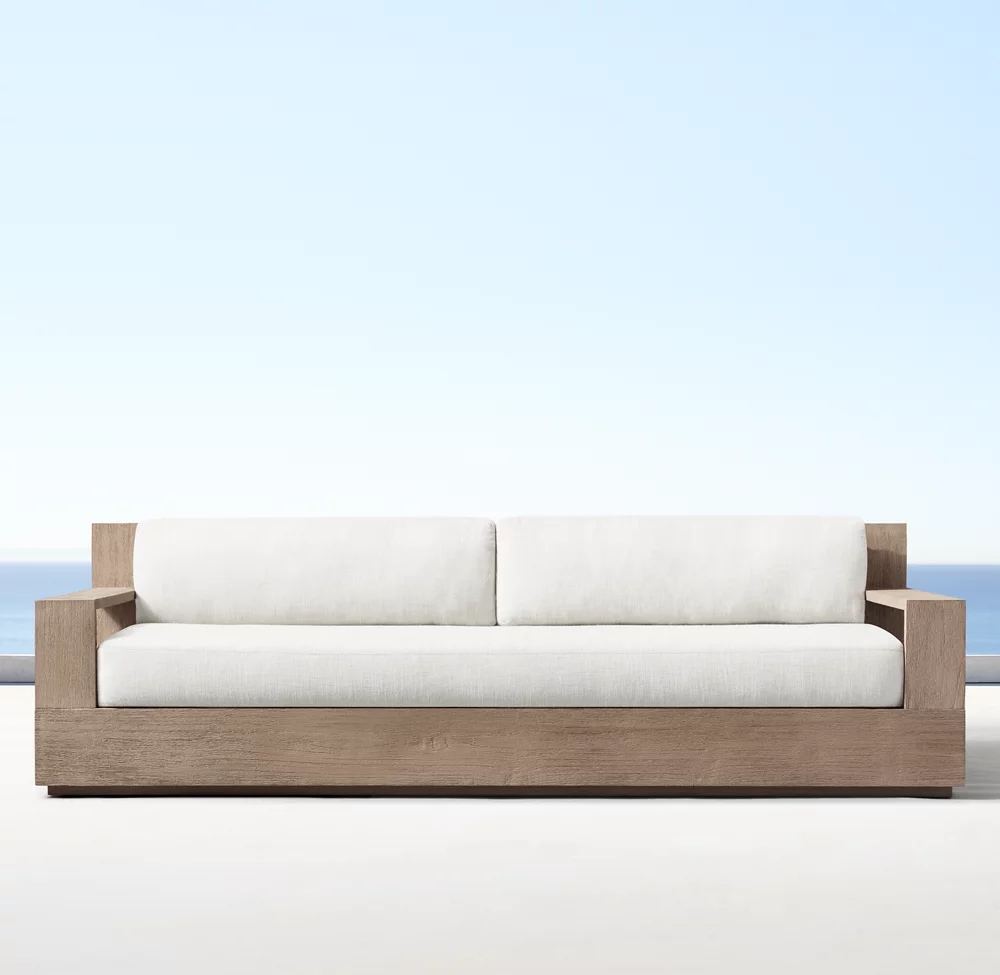 2023 wholesale patio furniture outdoor modern furniture teak wood garden sofas sets