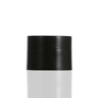 Pot cosmétique vide en plastique noir mat, vente en gros d'usine, 5/15/20/30/50/100ml, avec couvercle et logo personnalisé