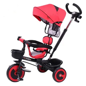 Children bike mini push 3 wheel children trike/Air wheels kids tricycle for 2 years old small baby/foldable baby tricycle bike