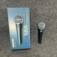 Mikrofon Dinamis Berkabel BETA58A Kardioid untuk Pertunjukan Panggung, Karaoke, Hosting, Siaran Langsung Profesional, Pasokan Lintas Negara