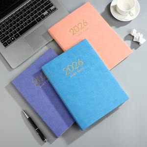 2026 Cahier de planificateur quotidien A4 en cuir PU personnalisable Pages épaisses pour une utilisation au <span class=keywords><strong>bureau</strong></span> et des idées cadeaux - Product Image 3