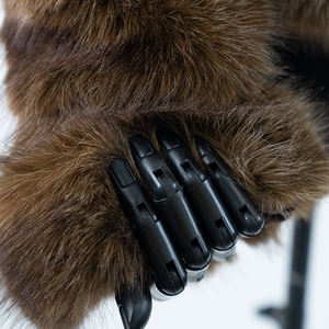 Nouveau design Manteau <span class=keywords><strong>femme</strong></span> chic à revers long en fausse <span class=keywords><strong>fourrure</strong></span> Vente en gros <span class=keywords><strong>Veste</strong></span> de luxe en fausse <span class=keywords><strong>fourrure</strong></span> - Product Image 4