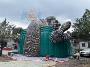 19ft Ba 3 Jurassic khủng long trượt thương mại Inflatable Slide khô trượt - Product Image 6