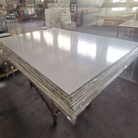 Noyau de panneaux en nid d'abeille en alliage d'aluminium résistant à l'humidité et au feu pour la décoration intérieure Feuille composite PET