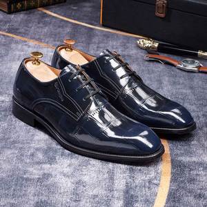 Zapatos Formales de Negocios de Cuero Repujado para Hombre de Alta Calidad, Talla Grande, con Cordones, Oxfords Elegantes, Zapatos de Cuero para Caballero - Product Image 3