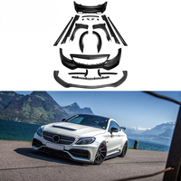 Kit carrosserie large en fibre de verre style C63 AMG pour Mercedes Benz Classe C W205 Coupé 2 portes - Kit de conversion de carrosserie
