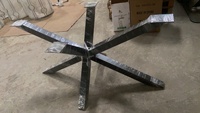 Lifepursue Pied de table en acier de taille personnalisée avec croix Meubles de salle à manger de haute qualité