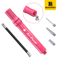 Kit de pompe à balle double action BAIMEI, aiguilles de gonflage bidirectionnelles, pour basketball, football, volley-ball, vente en gros, OEM, PP, ABS