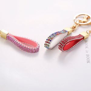 Rhinestone Keychain Sparkle Bling Glitter Crystal Lanyard <b>Key</b> <b>Chain</b> Bracelet Wristlet Bangle <b>Key</b> Ring Holder - Product Image 2