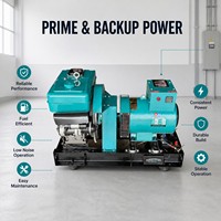 Groupe électrogène diesel 50Hz monocylindre à refroidissement par eau, accouplement direct, puissance de pointe pour l'alimentation de secours domestique