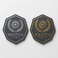 Autocollants adhésifs personnalisés en forme spéciale, estampage à chaud doré, promotion de marque haut de gamme, logo imprimé, découpe sur mesure, recyclables, écologiques