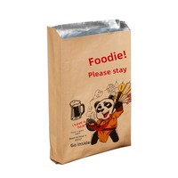 Sac d'emballage alimentaire jetable en aluminium pour plats à emporter, résistant à l'huile, isolant thermique, pour brochettes de barbecue et snacks