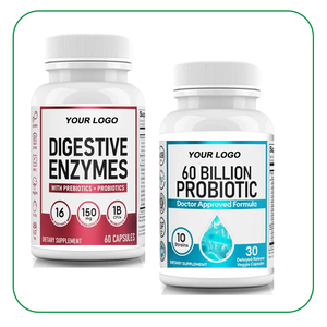 Cápsulas de <span class=keywords><strong>Enzimas</strong></span> <span class=keywords><strong>Digestivas</strong></span> y Probióticos Rainwood OEM, Gran Venta, para Apoyo a la Salud Digestiva en Hombres, 30 Porciones - Product Image 1