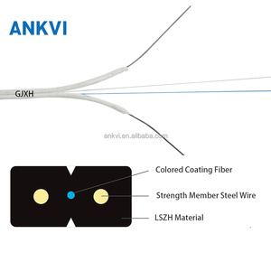 สายเคเบิล FTTH แบบ GJXH 4 แกน สำหรับภายในอาคาร ชนิดสายเหล็กโค้งรูปเลข 8 LSZH - Product Image 3