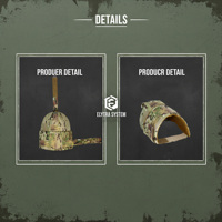 Porte-plaque tactique compatible, protection de large surface, protège-biceps et épaules réglable, coque uniquement