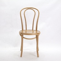 Chaise en bois courbé empilable bon marché populaire pour hôtel Thonet pour mariage