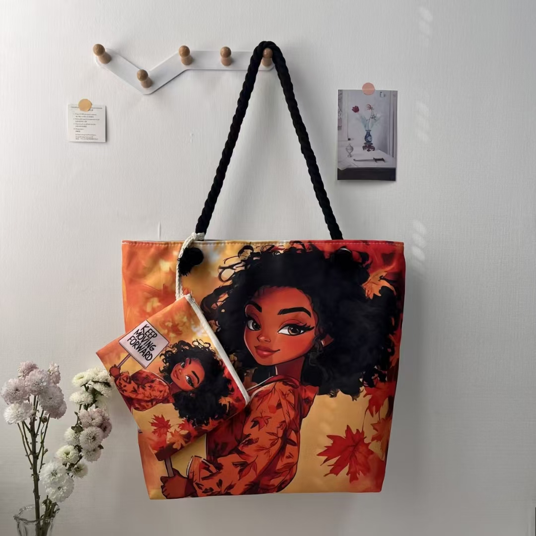 black shoulder tote bag