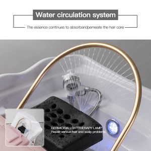 Madamcenter Bassin à shampoing portable et chaise pour salon de coiffure et spa Tête de lavage spa avec <span class=keywords><strong>massage</strong></span> pour usage domestique - Product Image 5