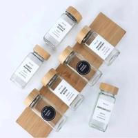 Pot à épices et récipient de cuisine en verre borosilicate de 120 ml (4 oz) avec anneau en silicone, idéal pour le poivre, le piment et le sel – Populaire