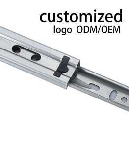 Özelleştirilmiş 35mm genişlik çekmece kızakları tam uzatma yumuşak yakın, ağır rulman teleskopik kanal demiryolu - Product Image 2