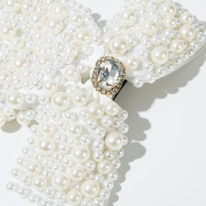 Automne et hiver luxe <span class=keywords><strong>cheveux</strong></span> arc Barrette strass arc lumière fête métal tissu <span class=keywords><strong>cheveux</strong></span> accessoire mignon enfants arc pince à <span class=keywords><strong>cheveux</strong></span> - Product Image 3