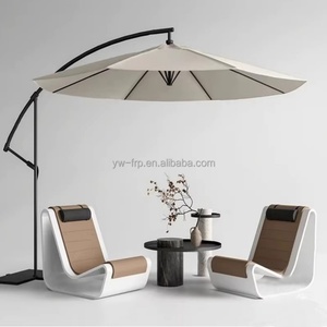 เก้าอี้เดี่ยวกลางแจ้งที่ทันสมัยพร้อมโซฟาไฟเบอร์กลาสสำหรับพักผ่อนในลานระเบียงแบบเปิดโล่งระเบียงรีสอร์ท - Product Image 1