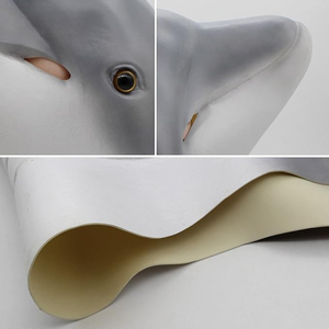 Máscara de Delfín Novedosa al por Mayor, Disfraz Realista de Animal Marino, Divertida Máscara de Látex para Fiesta de Halloween y Carnaval - Product Image 5