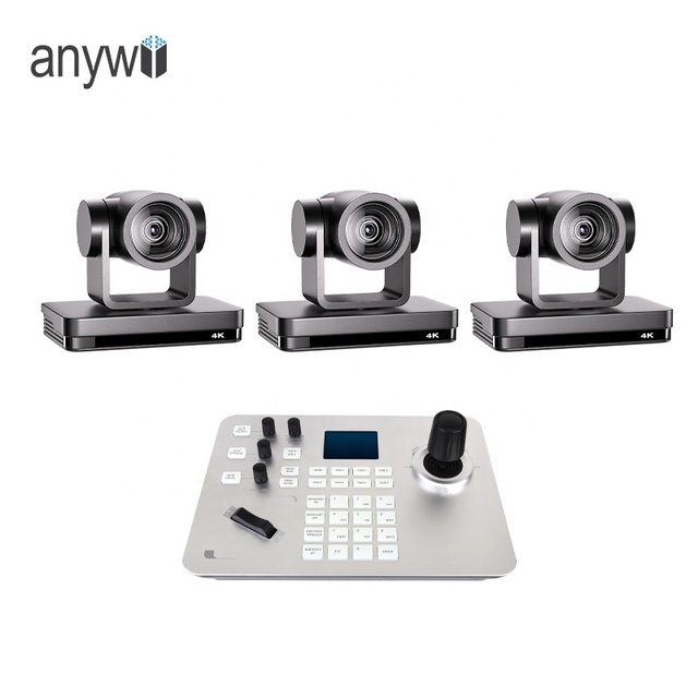Luckimage IP POE PTZ Controller 4K Live Stream Camera Set for SDI RJ45 LAN NDI AI Auto Track 20x Zoom Video Conference System
