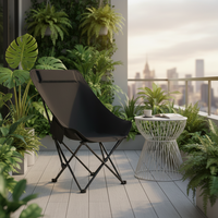 Fauteuil de camping pliant multifonctionnel à dossier haut et dossier allongé, chaise de pêche portable pour l'extérieur