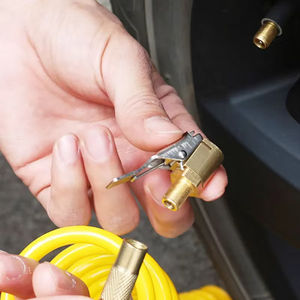 インフレータブルポンプ車用タイヤエアチャックインフレーターポンプバルブコネクタクリップオンアダプター真鍮自動車タイヤホイールバルブ - Product Image 6