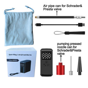 150Psi Gratis Custom Logo Automatische Draagbare Draadloze Elektrische Band Inflator Fiets Auto Luchtcompressor Fietspomp - Product Image 6