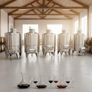 MICET Tanque de fermentación de vino de acero inoxidable de 1000L con revestimiento alveolar, PLC y rodamientos para fermentación de cerveza en cervecerías - Product Image 1