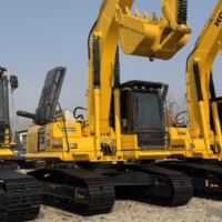 Stock limité, la machine est bien entretenue, d'origine japonaise, Komatsu PC200, excavatrice d'occasion pour sites résidentiels et commerciaux
