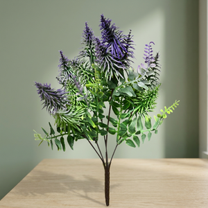 Ramillete de Hojas Artificiales de Lavanda/Eucalipto, Plástico, Hecho a Mano, Ecológico, AFF -55.1 - Product Image 2