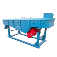 Crible vibrant linéaire industriel, séparateur de sable, machine de tamisage à moteur contrôlé par PLC pour le tamisage de la poudre de pierre et du sable