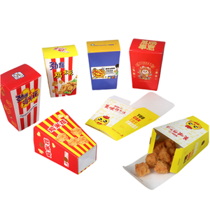 Tùy chỉnh Burger chip bao bì hộp để đi hộp giấy Takeaway thức ăn nhanh Hộp Ăn Trưa - Product Image 2