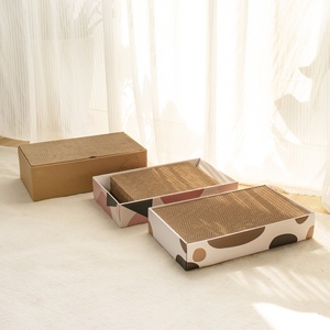Rascador para Gatos <span class=keywords><strong>de</strong></span> Lujo, 5 en 1, con Caja, para Gatos <span class=keywords><strong>de</strong></span> Interior, Reversible, <span class=keywords><strong>de</strong></span> Cartón, para Descansar y Jugar - Product Image 3