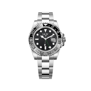 Orologio Automatico <span class=keywords><strong>ROX</strong></span> I&W Marca G-M-T, Meccanico da Uomo Impermeabile con Bracciale in Acciaio Inossidabile e Cassa in Acciaio Inossidabile - Product Image 6