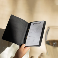 Cartes de menu imperméables personnalisées Couverture de menu alimentaire en Offre Spéciale Porte-menu en cuir PU pour bar hôtel