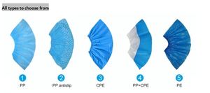Couvre-chaussures élimination hygiène anti-dérapant antidérapant PP PE tissu non tissé Ppes <span class=keywords><strong>protection</strong></span> pantoufles jetables fonte imperméable - Product Image 4