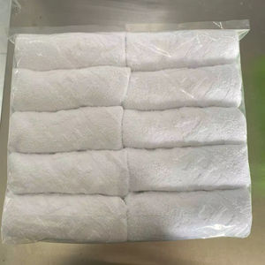 Toalla Pequeña Blanca de Algodón Más Vendida, Toallas de Secado Rápido para Aerolíneas, Spa, Hotel, Toallitas de Bienvenida - Product Image 1