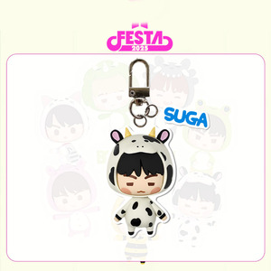 Llavero Kpop JIMIN <span class=keywords><strong>JIN</strong></span> 2025 Festa, 2 Piezas/Juego, Colgante Acrílico con Diseño de Dibujos Animados, Accesorios Decorativos, Regalo para Fans de JHOPE SUGA RM V JK - Product Image 5
