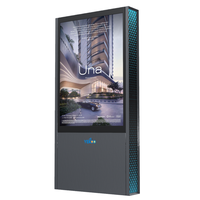 Panneau d'affichage LED numérique couleur P4 extérieur pour éclairage public urbain moderne, Totem LED Mupi pour centre commercial