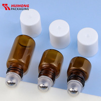 Conteneur rond en verre, couleur ambre, avec couvercle en PP, bouteille de parfum, 2ml, 3ml, 5ml, 6ml, 10ml