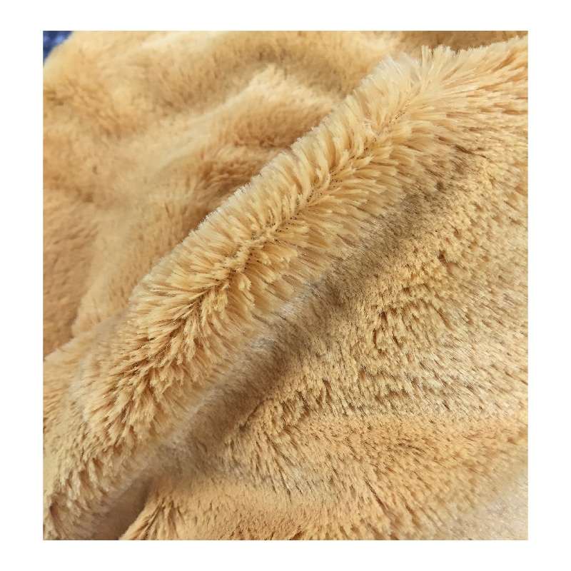 100% polyester artificial PV stuffed plush toy fabric long pile fake fur fabric for clothing